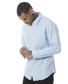 Camisa de Lino Manga Larga (V2503999) en internet