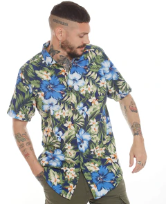 Camisa MC Estampada Regular (V2603195MC) - tienda online