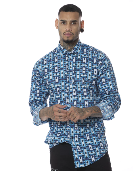 CAMISA ML ESTAMPADA REGULAR E3 (I2303195E3)