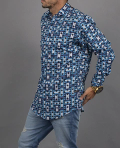 CAMISA ML ESTAMPADA REGULAR E3 (I2303195E3) - SIAMO FUORI