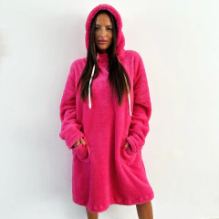 Pijamanta corderito bifaz fucsia en internet