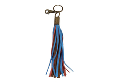 Llavero Flecos tres colores Azul-Rojo-Marron