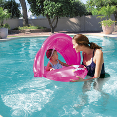 BESTWAY ASIENTO BABY ROSA CON TECHO - comprar online