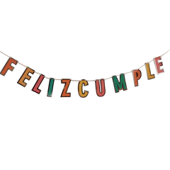 GUIRNALDA FELIZ CUMPLE COLOR PASTEL