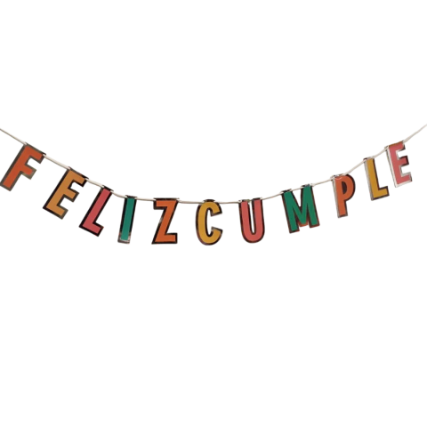 GUIRNALDA FELIZ CUMPLE COLOR PASTEL