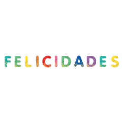 BANNER CONFETTI FELICIDADES - comprar online