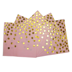 SERVILLETAS ROSA CON LUNARES - comprar online