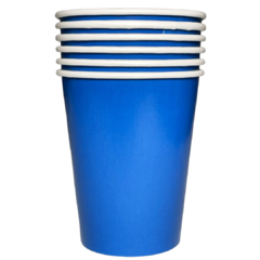 VASO AZUL LAMINADO X 6 en internet