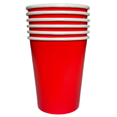 VASO ROJO LAMINADO X 6 - comprar online