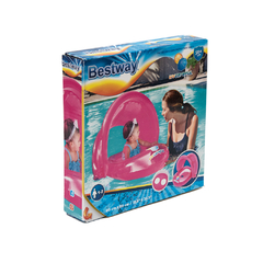 BESTWAY ASIENTO BABY ROSA CON TECHO