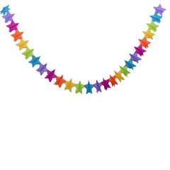 GUIRNALDA DE PAPEL ESTRELLA MULTICOLOR