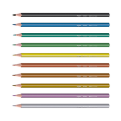 LAPICES PINTO X 10 COLORES METALIZADOS - comprar online