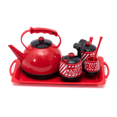 JUEGO DE MATE CON BANDEJA ROJO