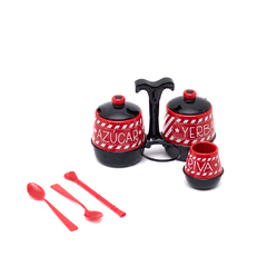 JUEGO DE MATE CON BANDEJA ROJO - Tio Mario Jugueterías