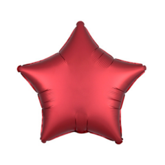 GLOBO ESTRELLA ROJO CROMADO 18" - comprar online