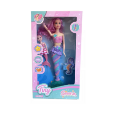 MUÑECA TINY SIRENA CON ACCESORIOS