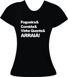Baby look Frase Arraiá