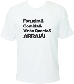 Camiseta Tradicional Frase Arraiá