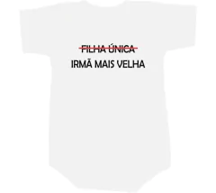 Camiseta Filha única - Irmã mais velha na internet