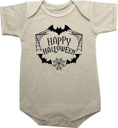 Body bebê Halloween Happy Halloween Morcegos