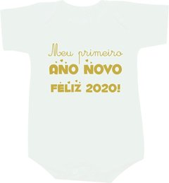  Body bebê Meu primeiro Ano Novo Feliz 2020