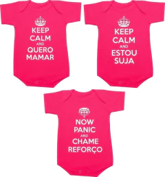 Body trigêmeos Keep Calm na internet