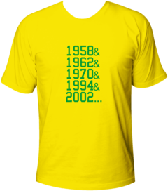 Camiseta Adulto Brasil Penta Campeão