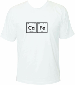 Camiseta Coffee Lovers - Tabela Periódica Café
