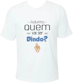 camiseta para anunciar gravidez