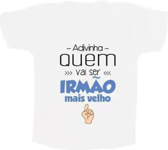 Camiseta Adivinha quem vai ser irmão mais velho - comprar online