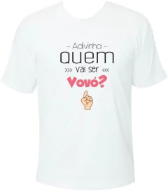 camiseta para anunciar gravidez