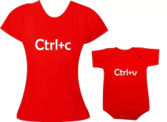 Camisetas Tal mãe tal filha Ctrl c Ctrl v