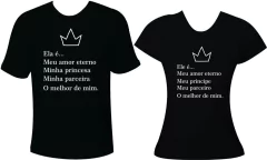 Camiseta Casal Namorado Meu amor eterno