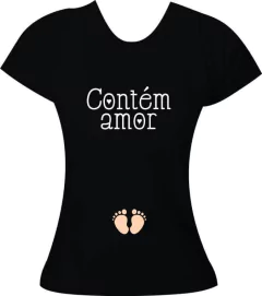 Camiseta Gestante Contém amor