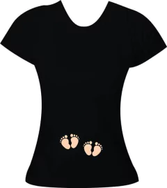 Camiseta Gestante Pezinhos gemeos