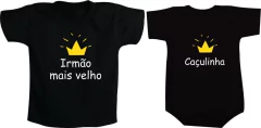 Camisetas para irmãos Irmão mais velho / Caçulinha
