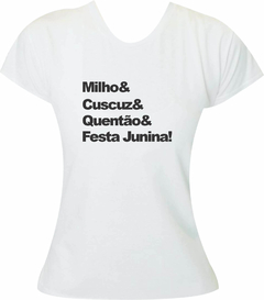 Baby look Frase Festa Junina