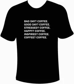 Camiseta Coffee Lovers - Frases Coffee - comprar online
