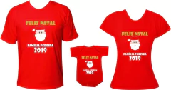 Kit Família Natal Feliz Natal com sobrenome