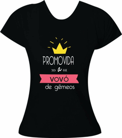 Camiseta Promovida a Vovó de Gêmeos