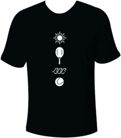 Camiseta Beach Tennis - Símbolos Vertical Modelo 1 na internet