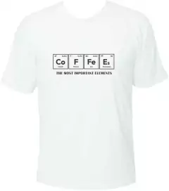 Camiseta Coffee Lovers - The most important elements - comprar online