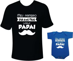 primeiro dia dos pais camiseta tal pai tal filho