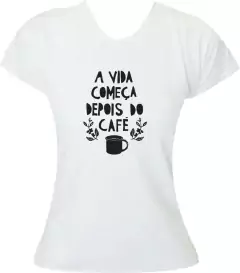 Babylook Coffee Lovers - A vida começa depois do café