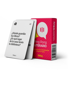 ping pong literario, libro-juego de conversación