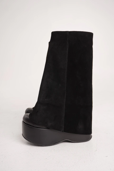 JHAZAL NEGRO cuero gamuzado