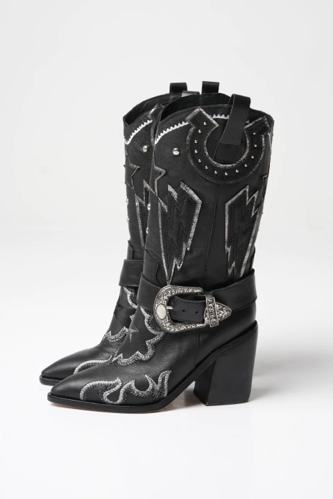 NARCIS NEGRO cuero (CINTO DESMONTABLE) - comprar online