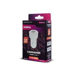 CARGADOR DE AUTO SOUL 2.4A S/CABLE