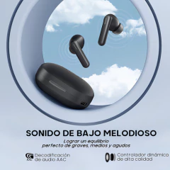 AURICULARES HAYLOU GT7 NEO BT 5.3 NEGRO - TECNOPLAY