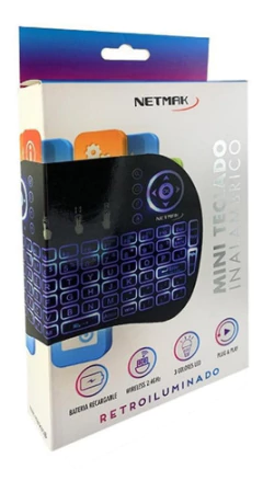 MINI TECLADO INALAMBRICO NETMAK NM-KB980B en internet